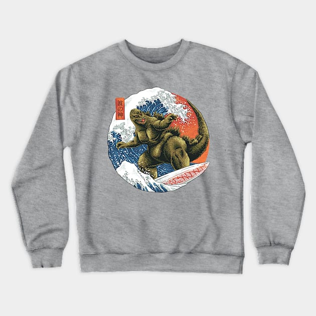 King of Waves Crewneck Sweatshirt by CPdesign